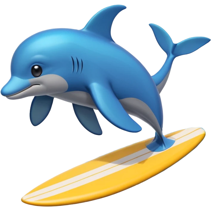 surfing dolfin emoji