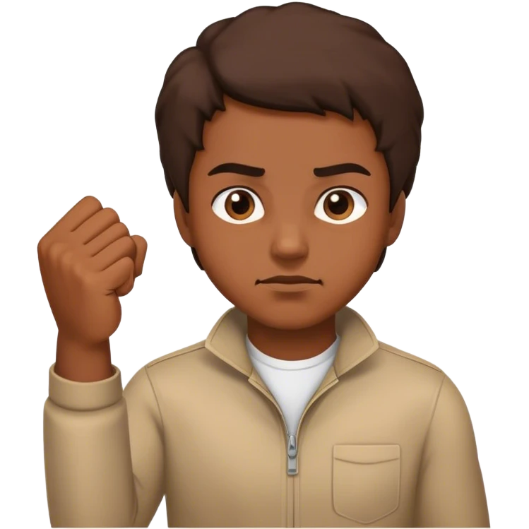 side eye with a fist  emoji