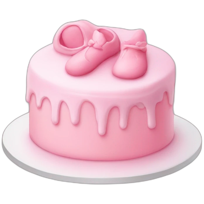 Baby pink cake emoji