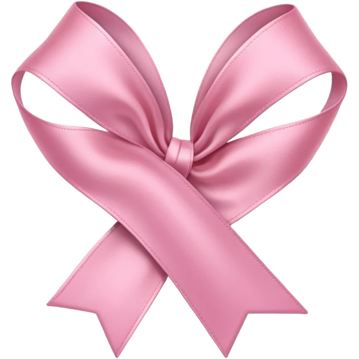 Make a light pink ribbon emoji