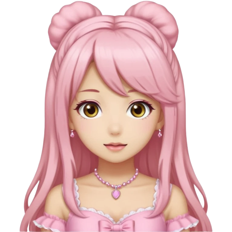 Light Pink Hime Gyaru Girl emoji