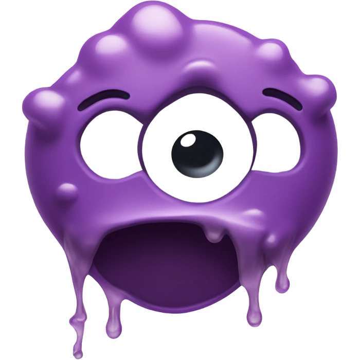 emoji with goopy liquid in mouth  emoji