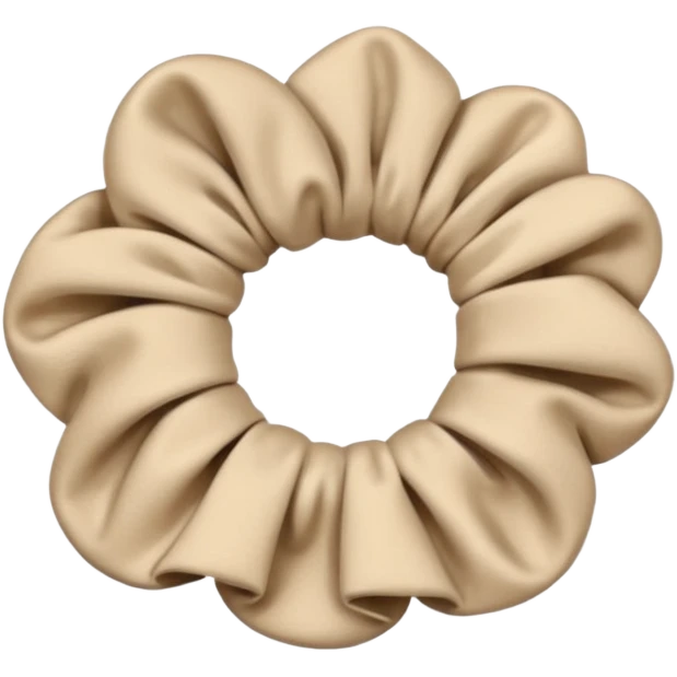 Beige scrunchie  emoji