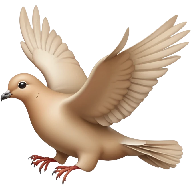 Beige Dove flyin emoji