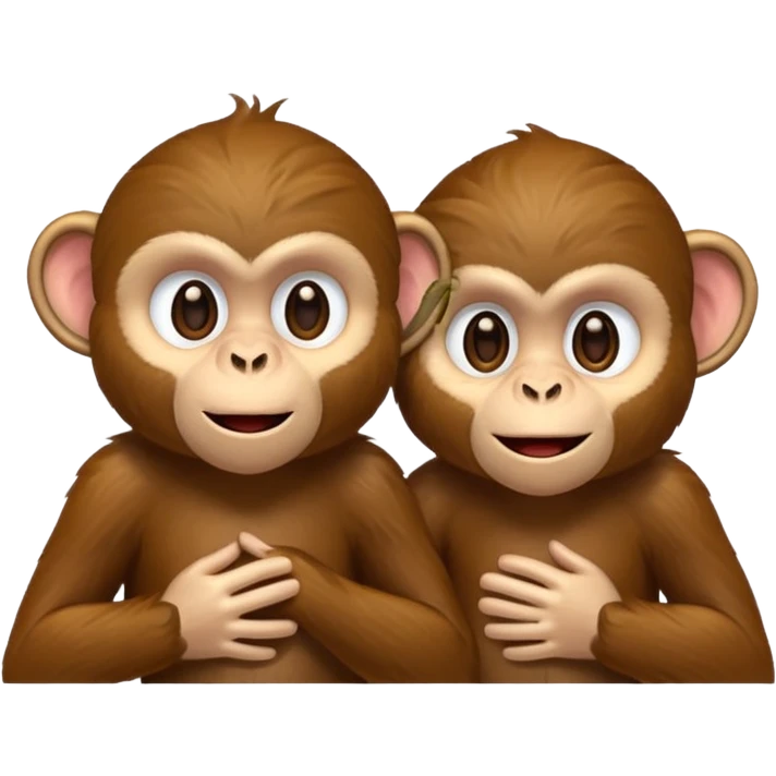 monkeys talking emoji