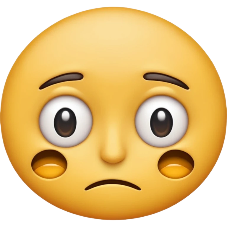 Normal Emoji with eye bag emoji
