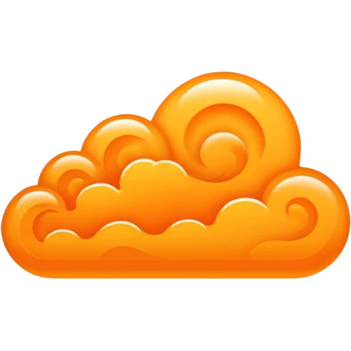 Pretty orange fog  emoji