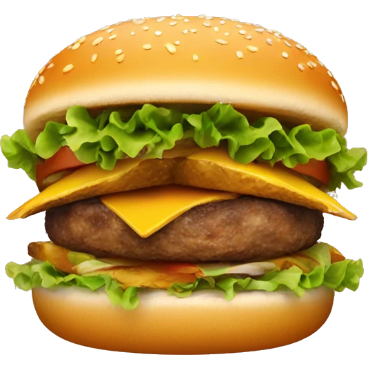 Hamburger with duck wings emoji