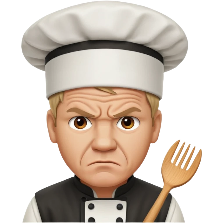 Gordon Ramsay angry with chef hat emoji