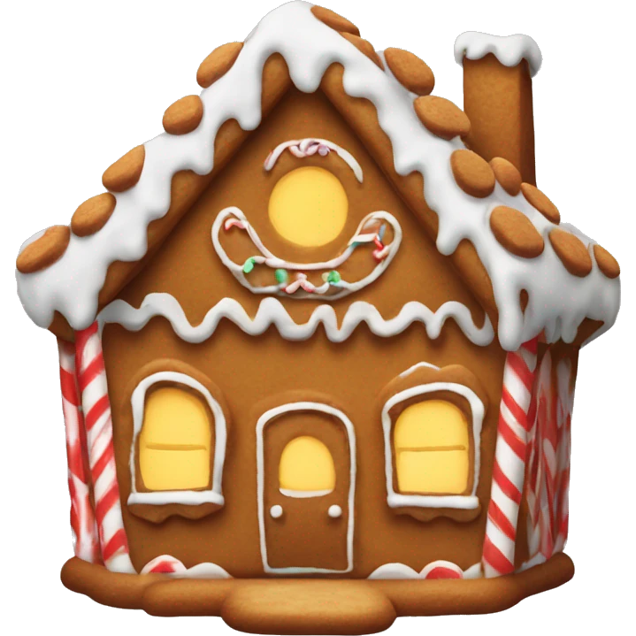Gingerbread house emoji