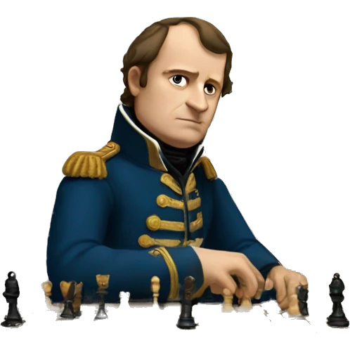 Napoleon playing chess emoji