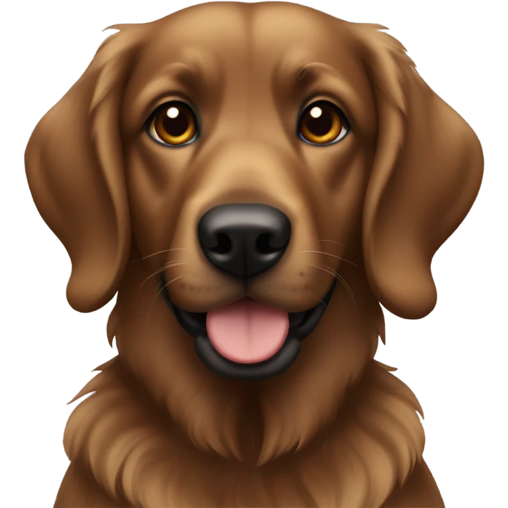 Brown and black retriever  emoji