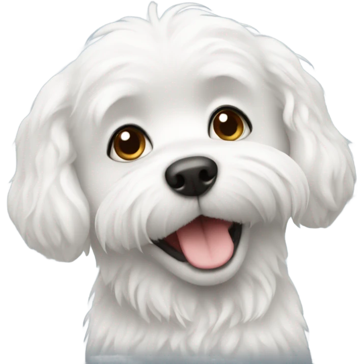 White small dog emoji