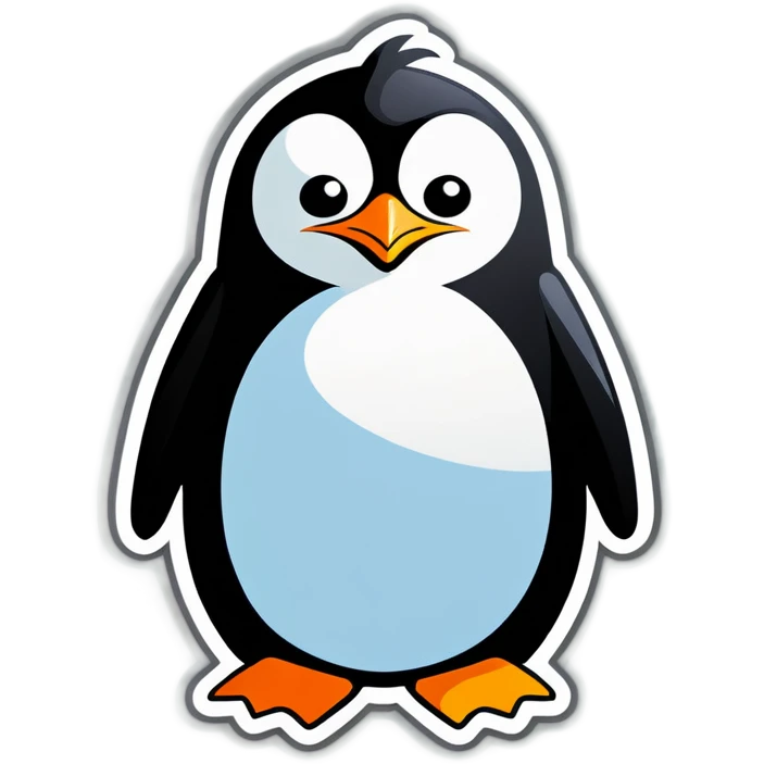 An angry penguin emoji