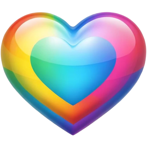 Cuore arcobaleno emoji
