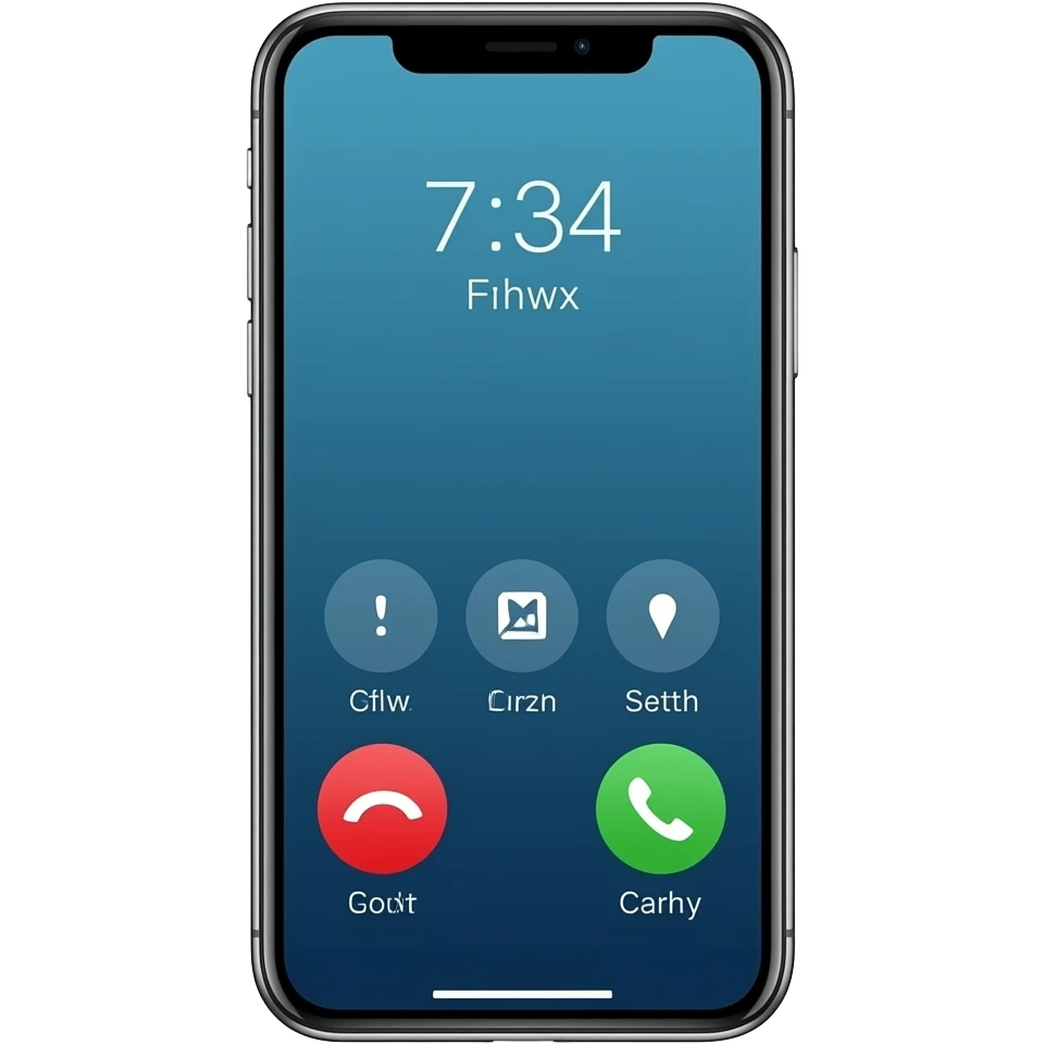 smartphone calling emoji