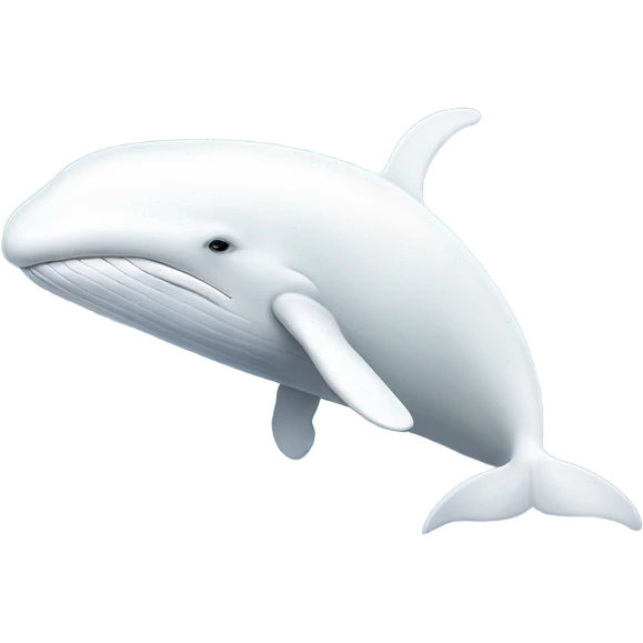 white whale , underside emoji