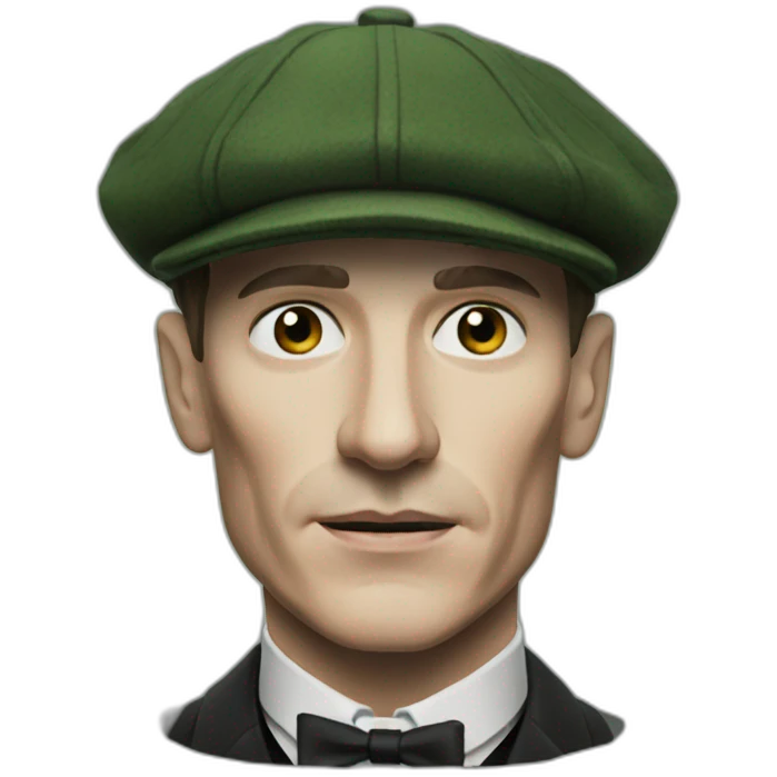 thomas shelby with an irish cap emoji