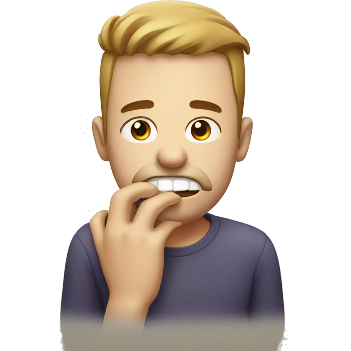 man with toothache an emoji