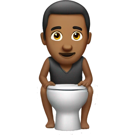 man in skibidi toilet emoji