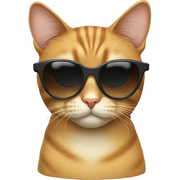 Cat with sunglasses emoji