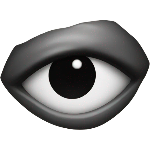 Eye with black heart emoji