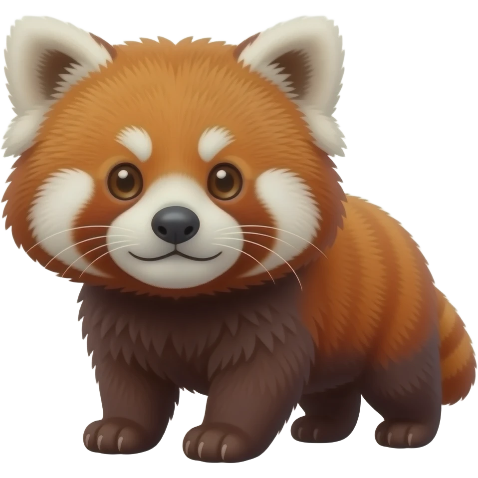 Red panda, full body emoji