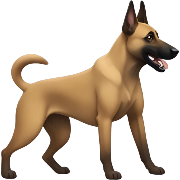 Belgian Malinois wrestling emoji