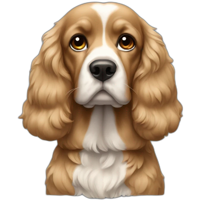 Cocker anglais noir  emoji