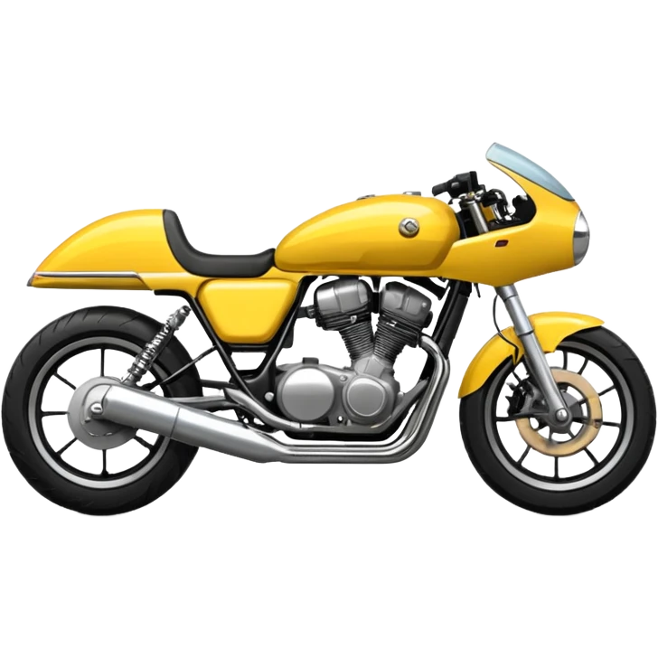 standard yellow motorcycle side view emoji