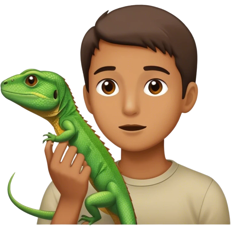 Hushing lizard into vanish emoji