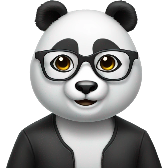 Panda with glasses emoji