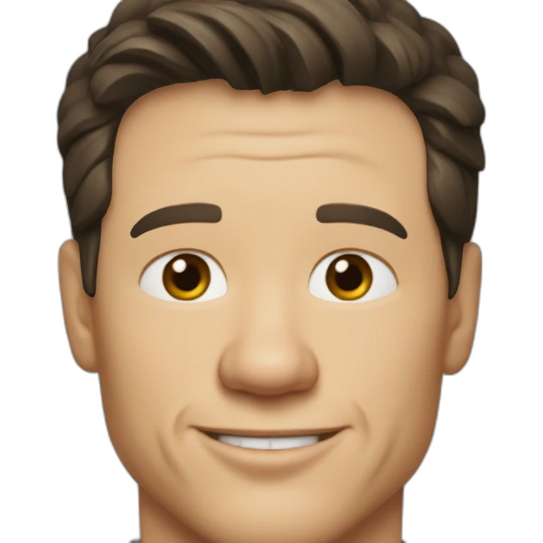 mark wahlberg cartoon wearing henley emoji