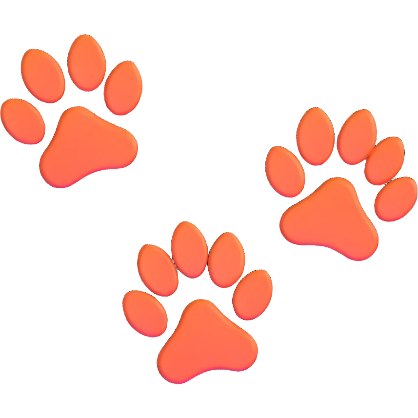two puppy paws emoji