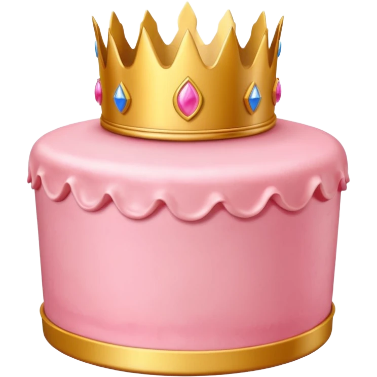 Princess peach cake emoji