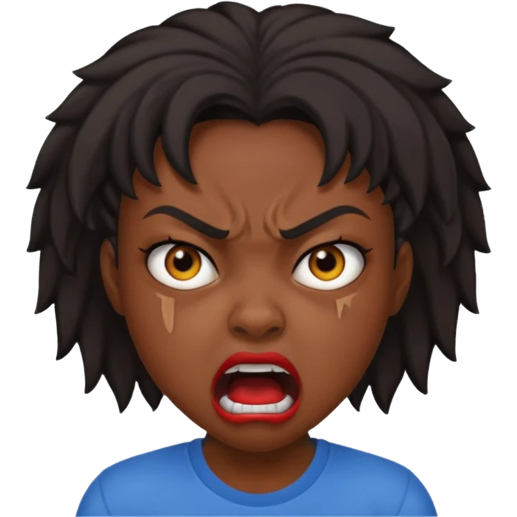 tsion angry black girl ragebait emoji