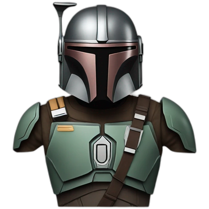 mandalorian no helmet emoji