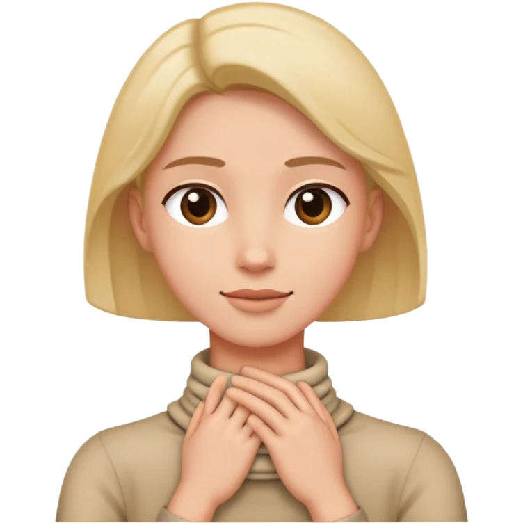 person with arms around there neck  emoji