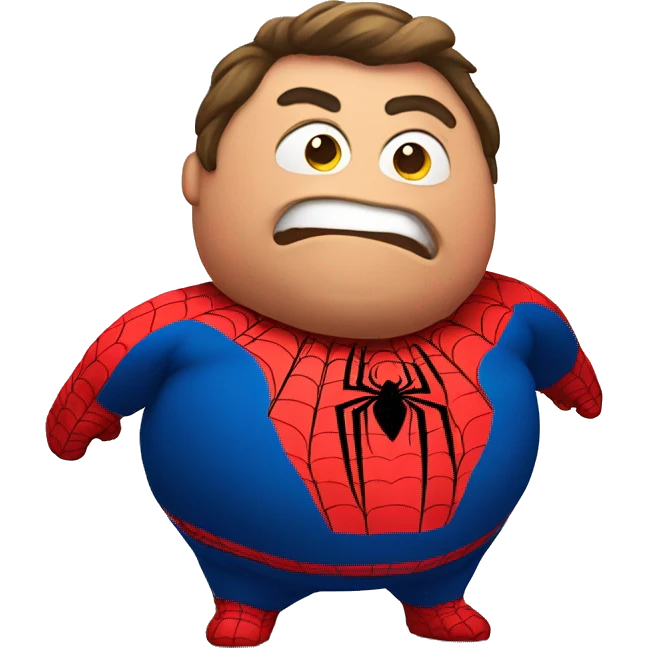 Fat spiderman emoji