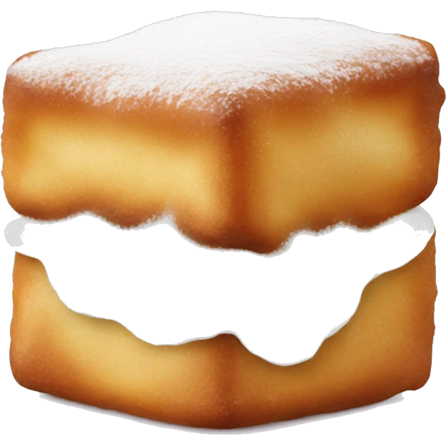square beignets with little sugar emoji