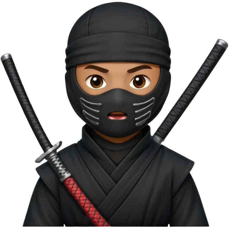 A sussy ninjaa ninja sticking his toung out emoji