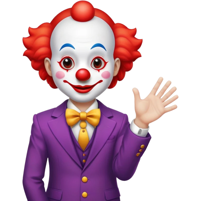 deal with it, clown, handshake emoji