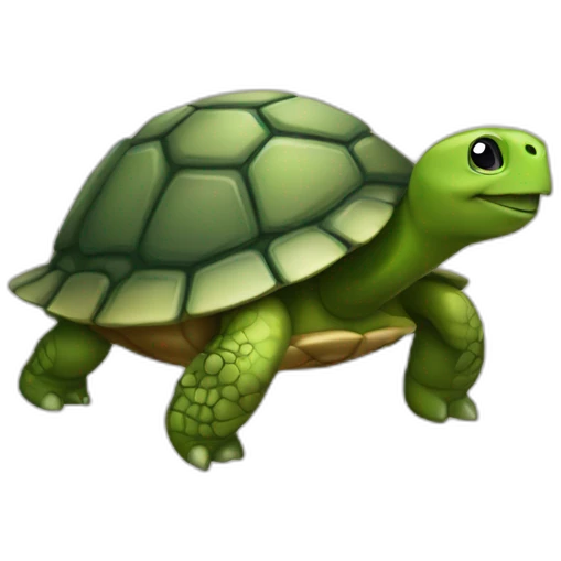 Poubelle sur une tortue  emoji