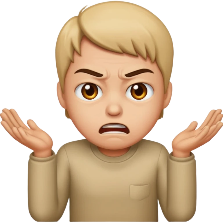 Angry begging  emoji