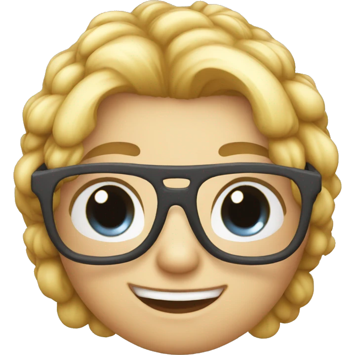 cute nerd emoji