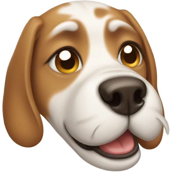 Crying dog emoji