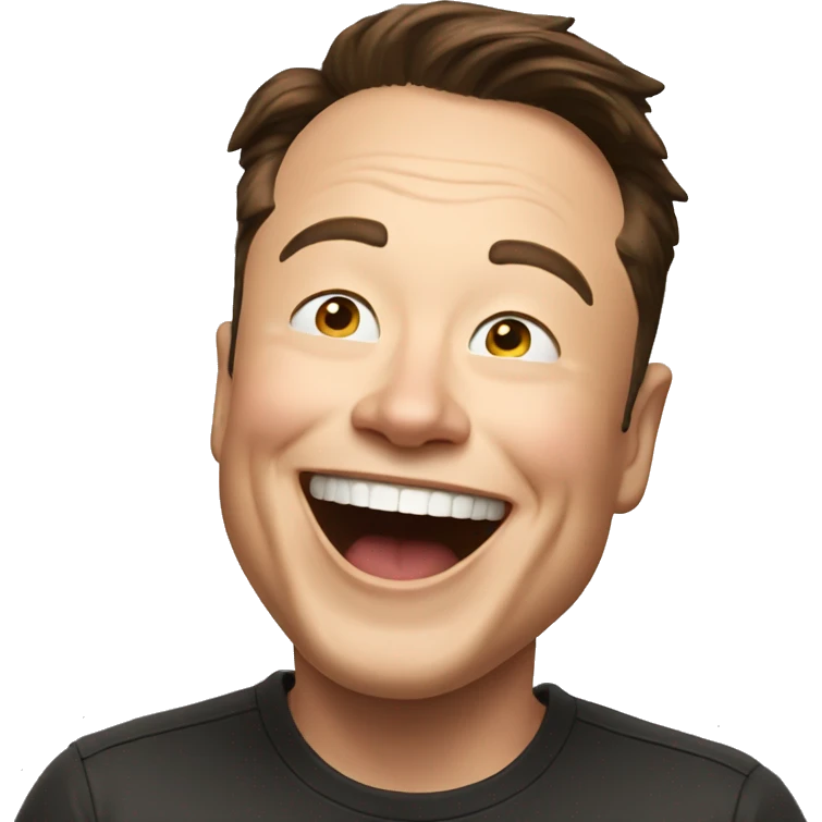 Elon musk laughing emoji