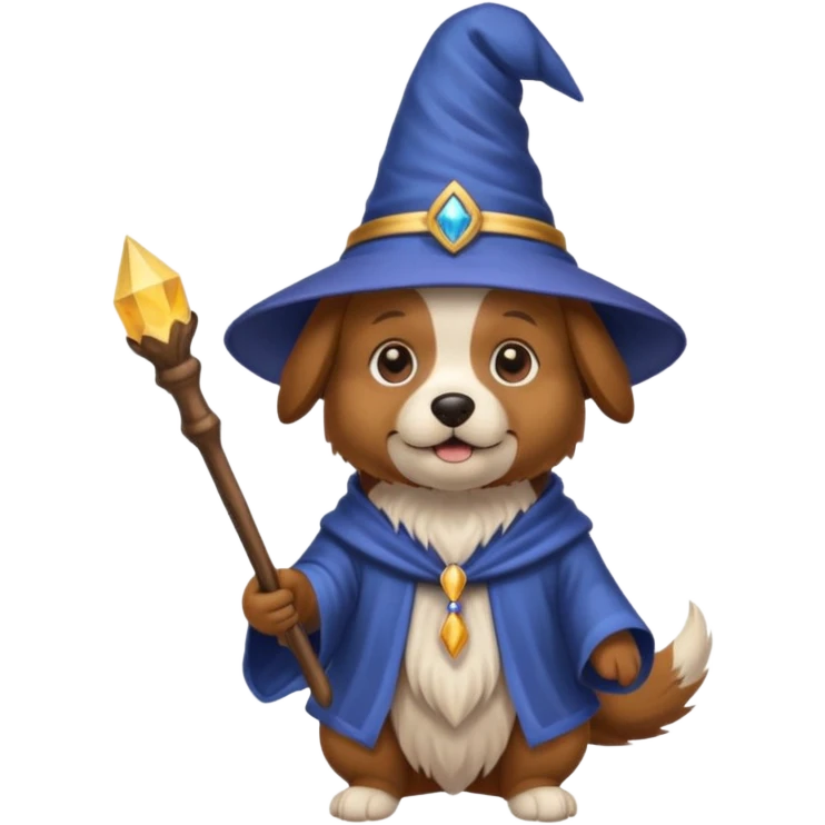 Dog wizard emoji