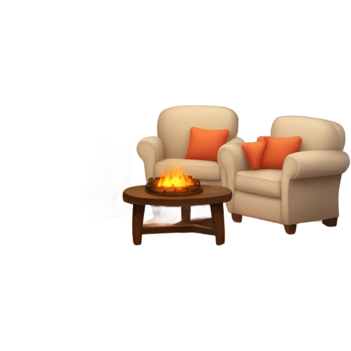 Cozy fire emoji