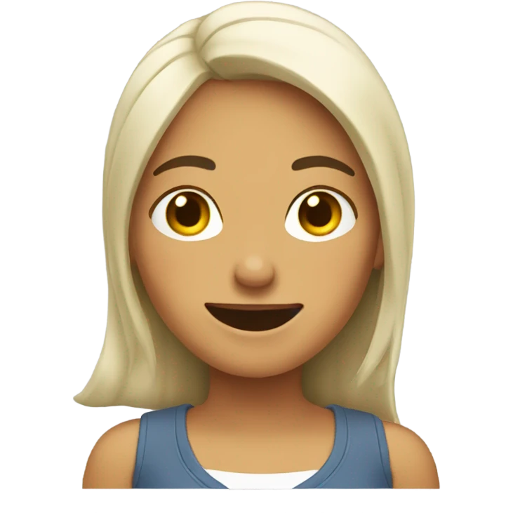Mujer riendo  emoji